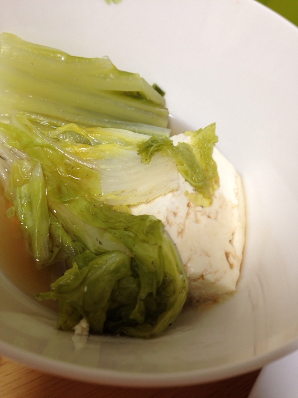 木綿豆腐\u0026白菜(*^^*)湯豆腐☆ レシピ・作り方